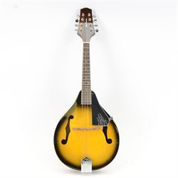 Modern Gear 4 Music mandolin, model no. MA10Vs, in fitted canvas case with reference book