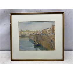 Percy Morton Teasdale (Staithes Group 1870-1961): 'Dieppe', watercolour signed and titled 26cm x 32cm 