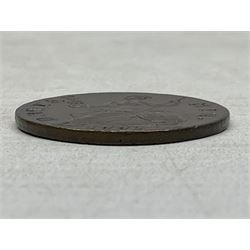 George III 1771 halfpenny coin