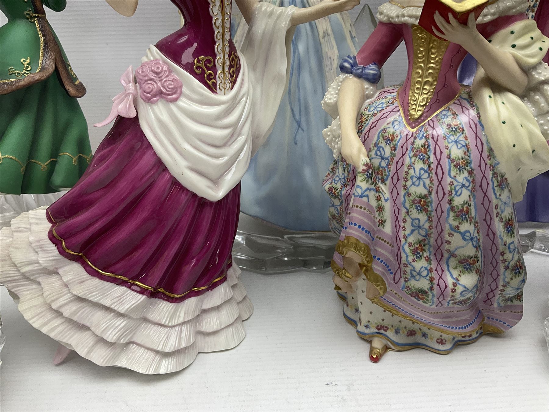 Eight Franklin Mint figures, including Sleeping Beauty, Vienna Waltz, Princess of Glass Mountain, Princess of the Ice Palace etc 