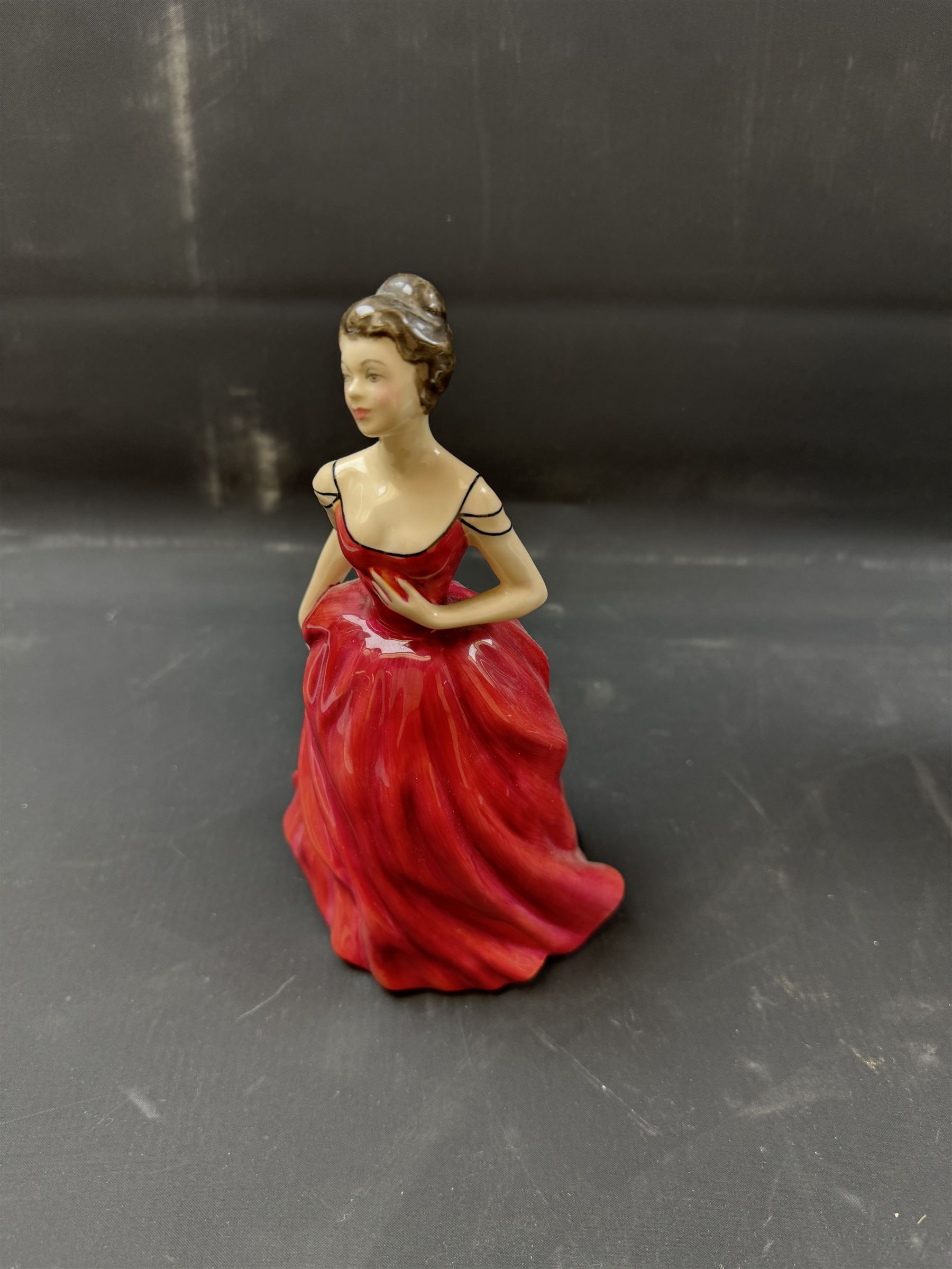 Eight Royal Doulton figures, including Lambing Time, Innocence, Ascot, Alison etc 