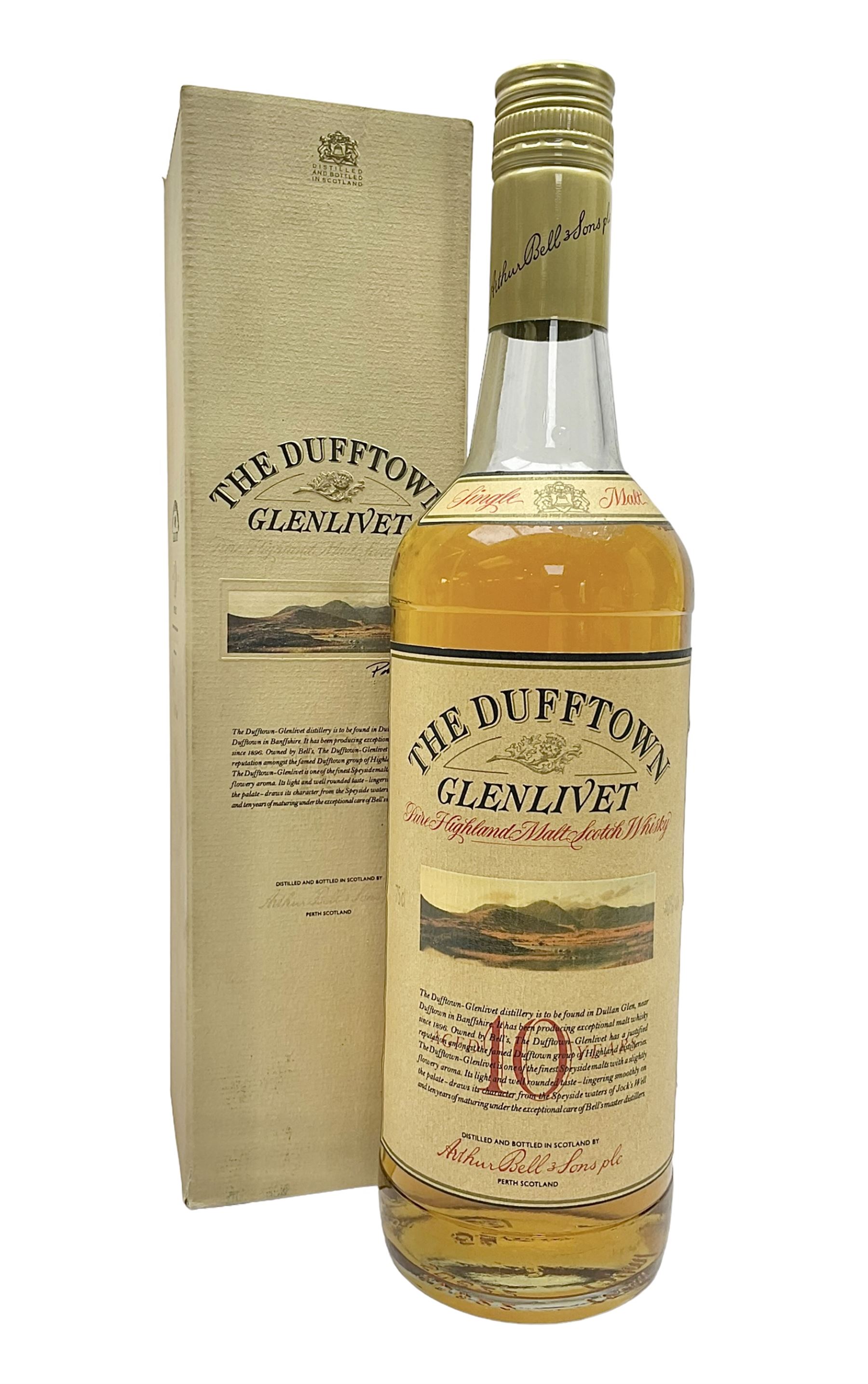 Glenlivet, 10 year old, The Dufftown single malt Scotch whisky, 70cl, 40%, in box