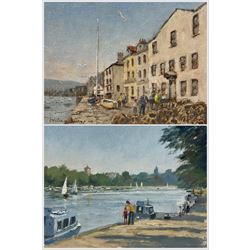 William Burns (British 1923-2010): 'Bayards Cove - Dartmouth Devon' and 'Kingston-on-Thame...