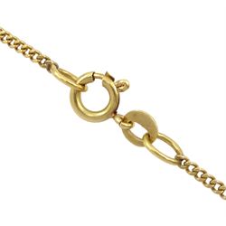 18ct gold chain link necklace, stamped 750