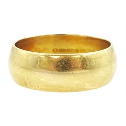 18ct gold wedding band, Sheffield 1999