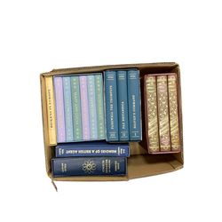 Folio Society; approximately forty eight volumes, including The Canterbury Tales, Jane Eyre, Dickens in Europe, Underton of War 