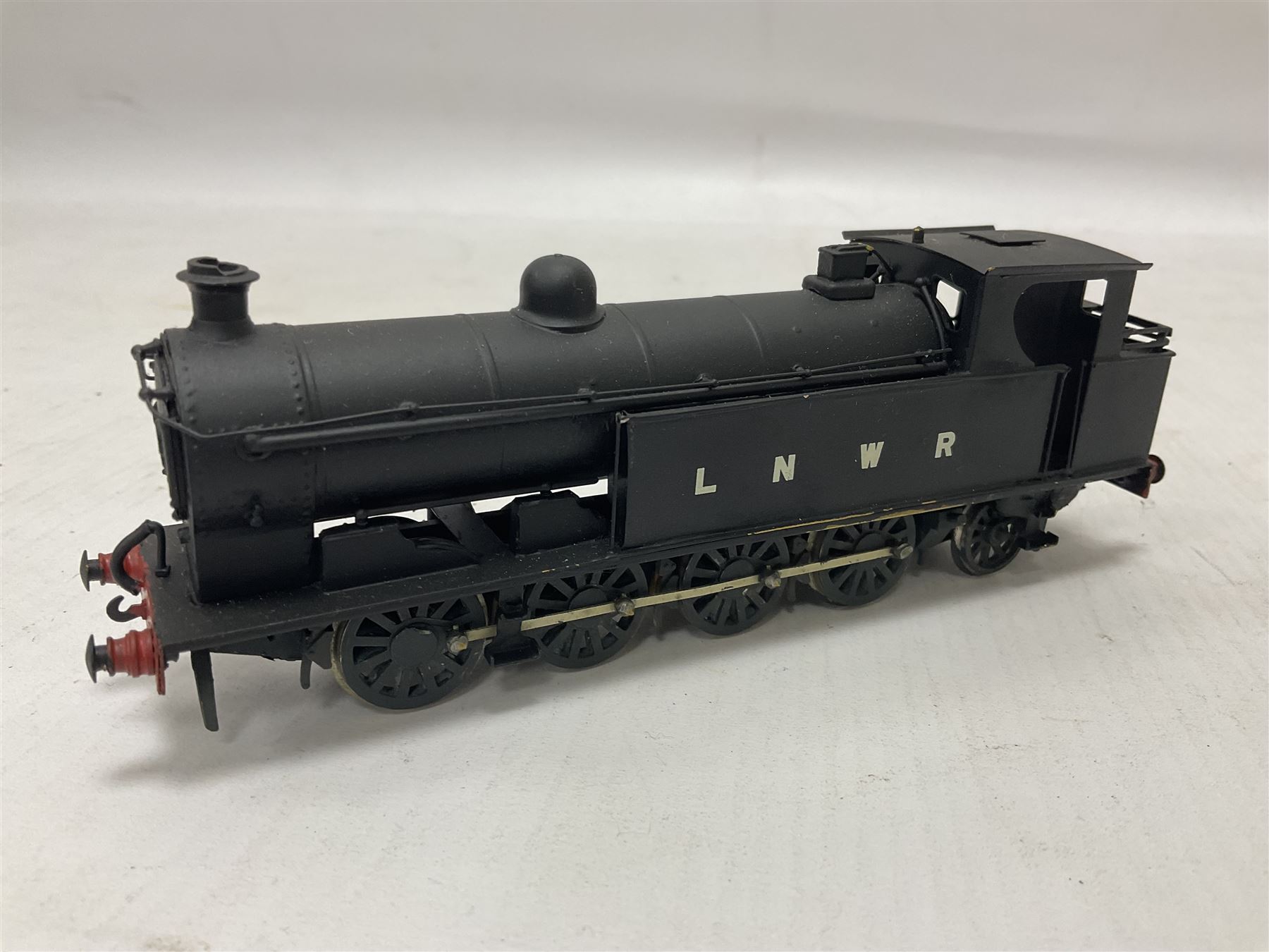 ‘00’ gauge - three kit built steam locomotives comprising LNWR Class 1185 0-8-2 finished in black; Class N7 0-6-2T no.9618 finished in LNER black; Class N2 0-6-2T no.1763 finished in GNR green (3) 