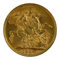 King Edward VII 1906 gold full sovereign coin