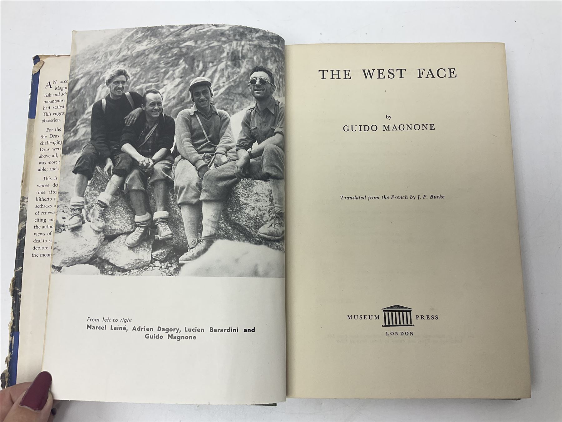 Mountaineering - twenty-six books including The West Face by Guido Magnone; The Conquest of Fitzroy by M.A. Azema; British Crags and Climbers by Pyatt & Noyce; A Mountain Called Nun Kun by Bernard Pierre; Mountain Climbing by Francis A. Collins; works by Frank S. Smythe, Edward Whymper, Arnold Lunn etc (26)