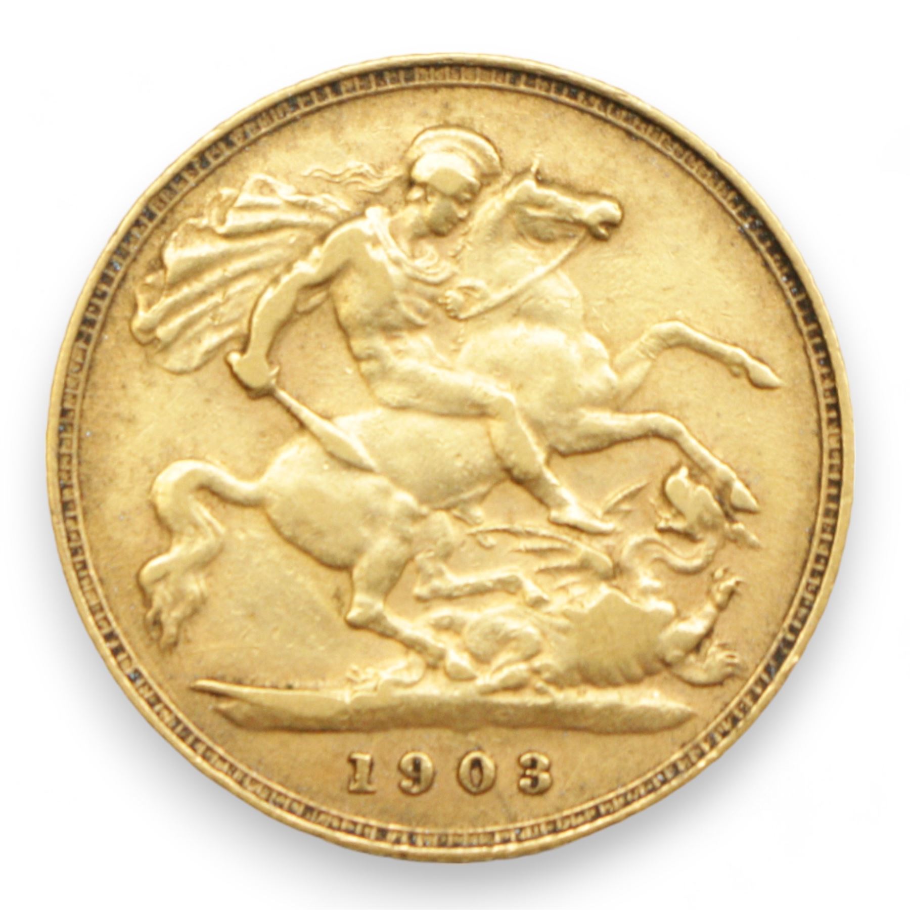 King Edward VII 1903 gold half sovereign coin