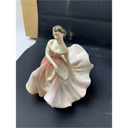 Eight Royal Doulton figures, including Southern Belle, Soiree, Sandra etc 