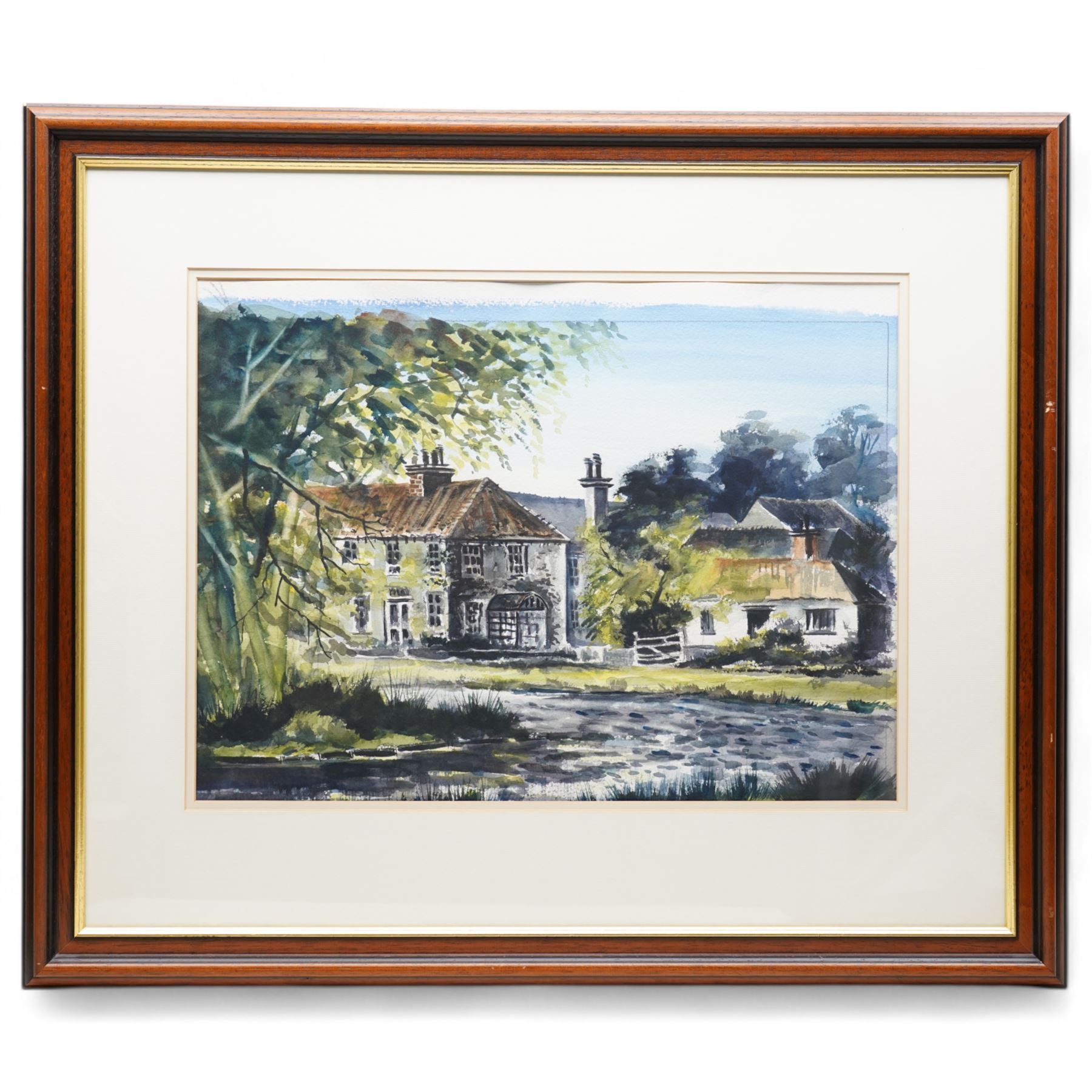 Ashley Jackson (Yorkshire 1940-): 'Wold Newton - East Ridings', watercolour signed, titled on accompanying certificate of authenticity 41cm x 55cm
Provenance: Purchased directly from the artist as part of his TV series 'A Brush with Ashley'