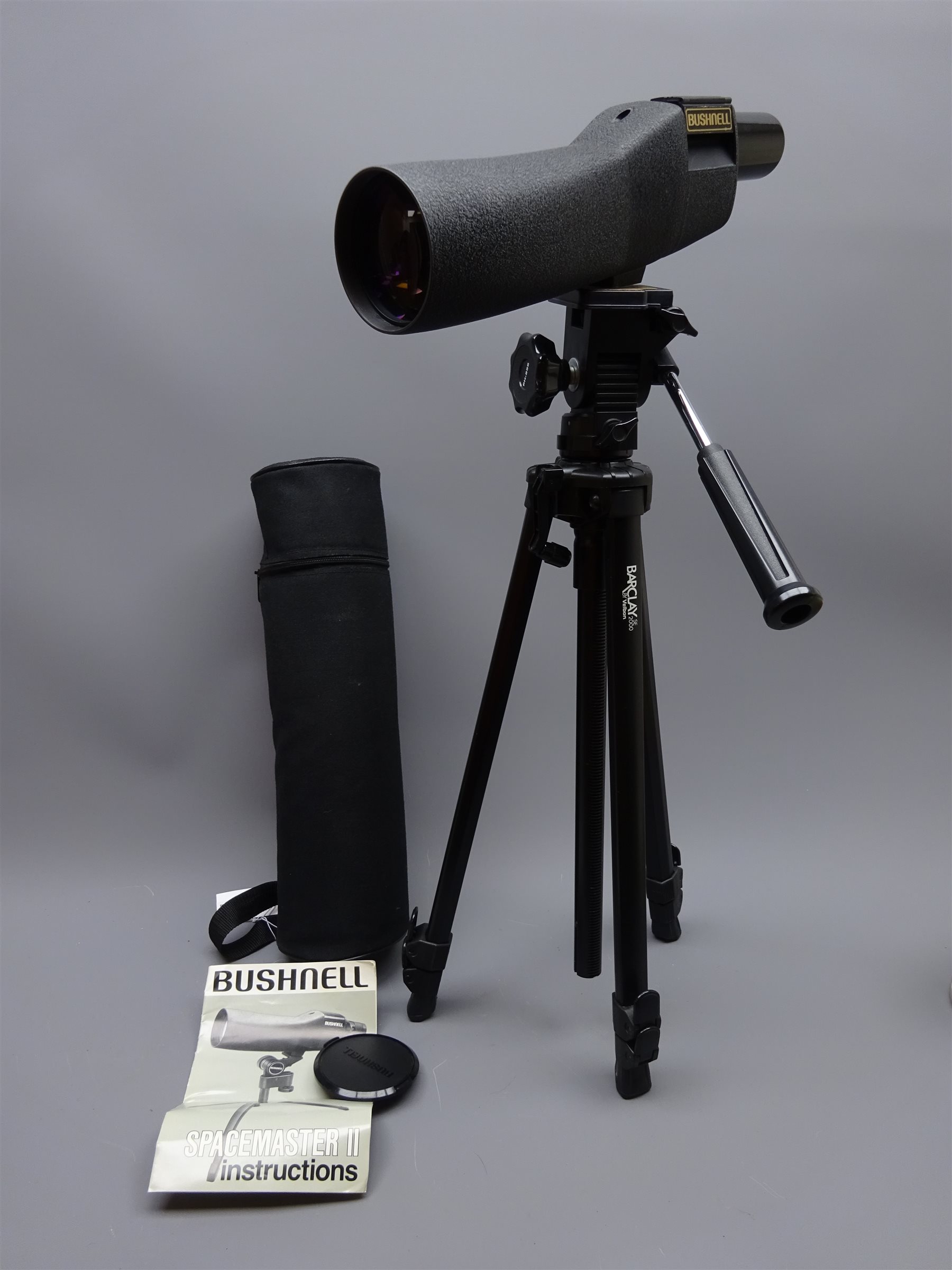 Bushnell Spacemaster Ii Black Crackle Finish Telescope With 22x Wa