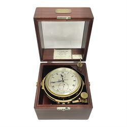 Two-day marine chronometer, with silvered dial inscribed Thomas Mercer Ltd, St Albans, con...