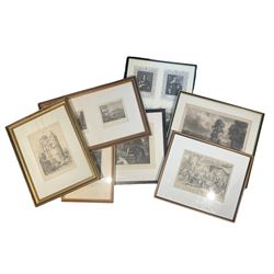 Large collection of predominantly 18th/19th century etchings and engravings (in one box)