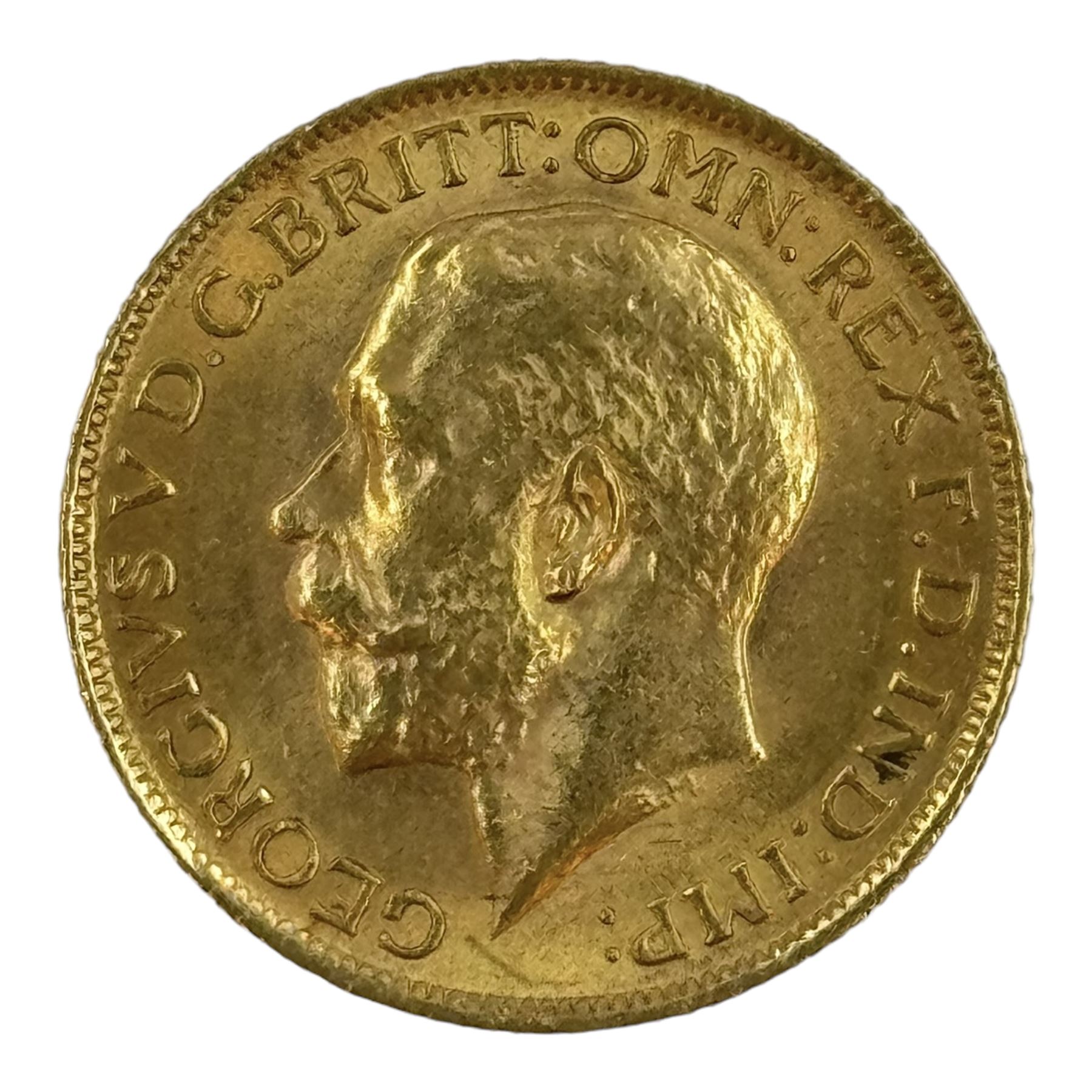 King George V 1914 gold full sovereign coin