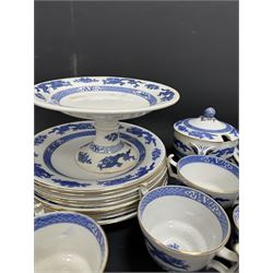 Extensive tea and dinner service of Booths and Cauldon dragon pattern, including, teapots, coffee pots, jugs, toast racks, bowls, dinner plates, platters, soup tureen etc 