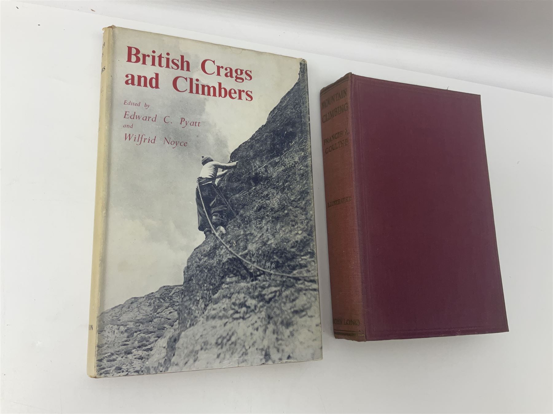 Mountaineering - twenty-six books including The West Face by Guido Magnone; The Conquest of Fitzroy by M.A. Azema; British Crags and Climbers by Pyatt & Noyce; A Mountain Called Nun Kun by Bernard Pierre; Mountain Climbing by Francis A. Collins; works by Frank S. Smythe, Edward Whymper, Arnold Lunn etc (26)