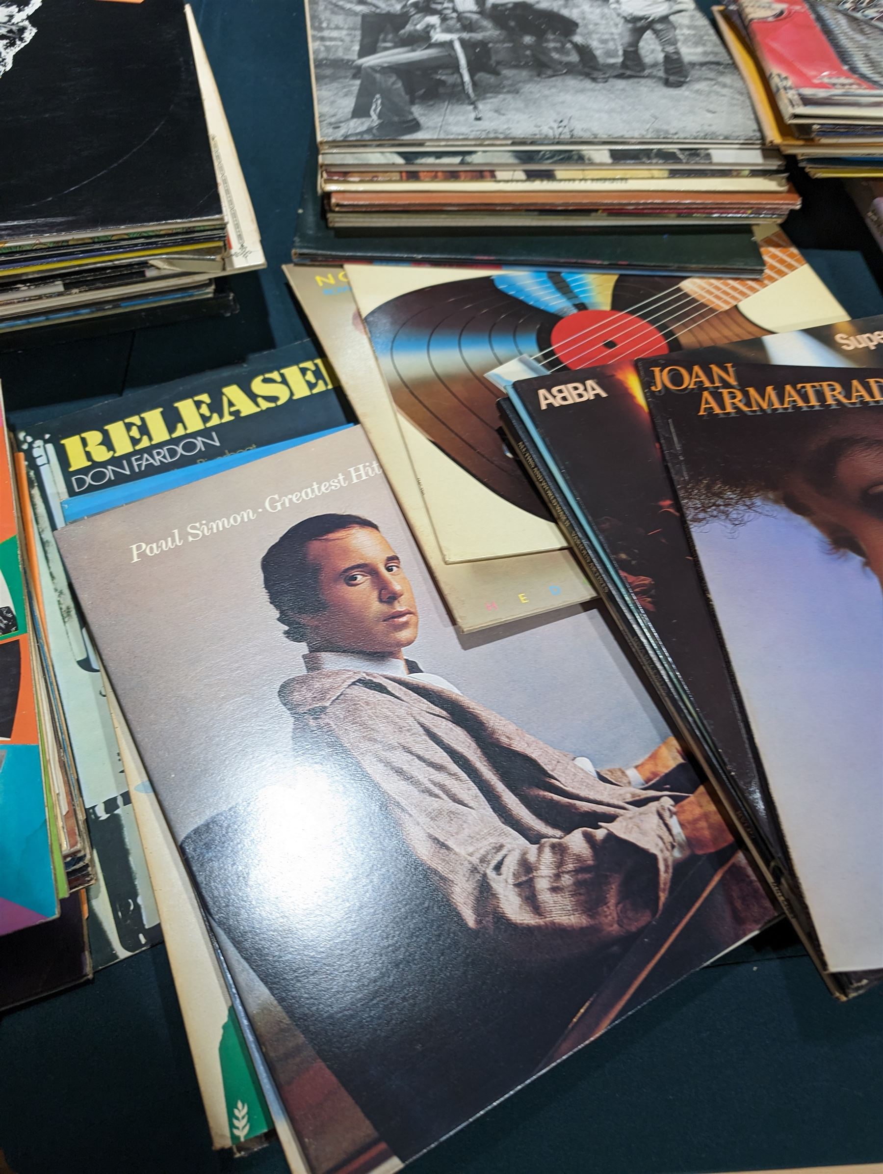 Collection records and 7 inch singles, including Elvis, Abba, Fleetwood Mac, etc 