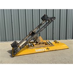 Lewis forklift snow plough attachment