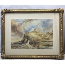 English School (19th Century): Scarborough North Bay, watercolour signed with monogram SEC 39cm x 55cm 