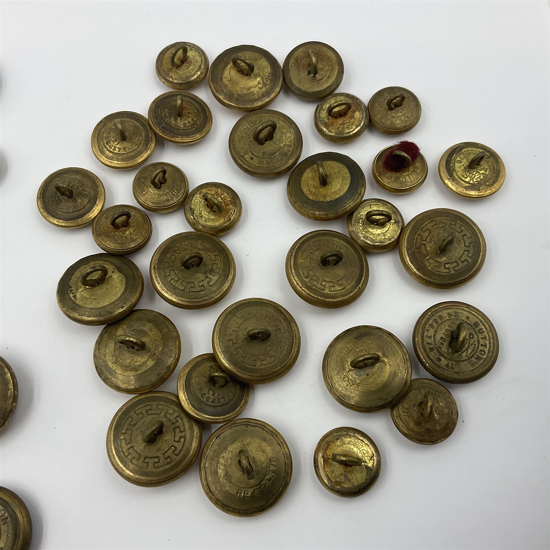 Collection of Royal Navy, Railway, St Helens Brigade and other uniform buttons