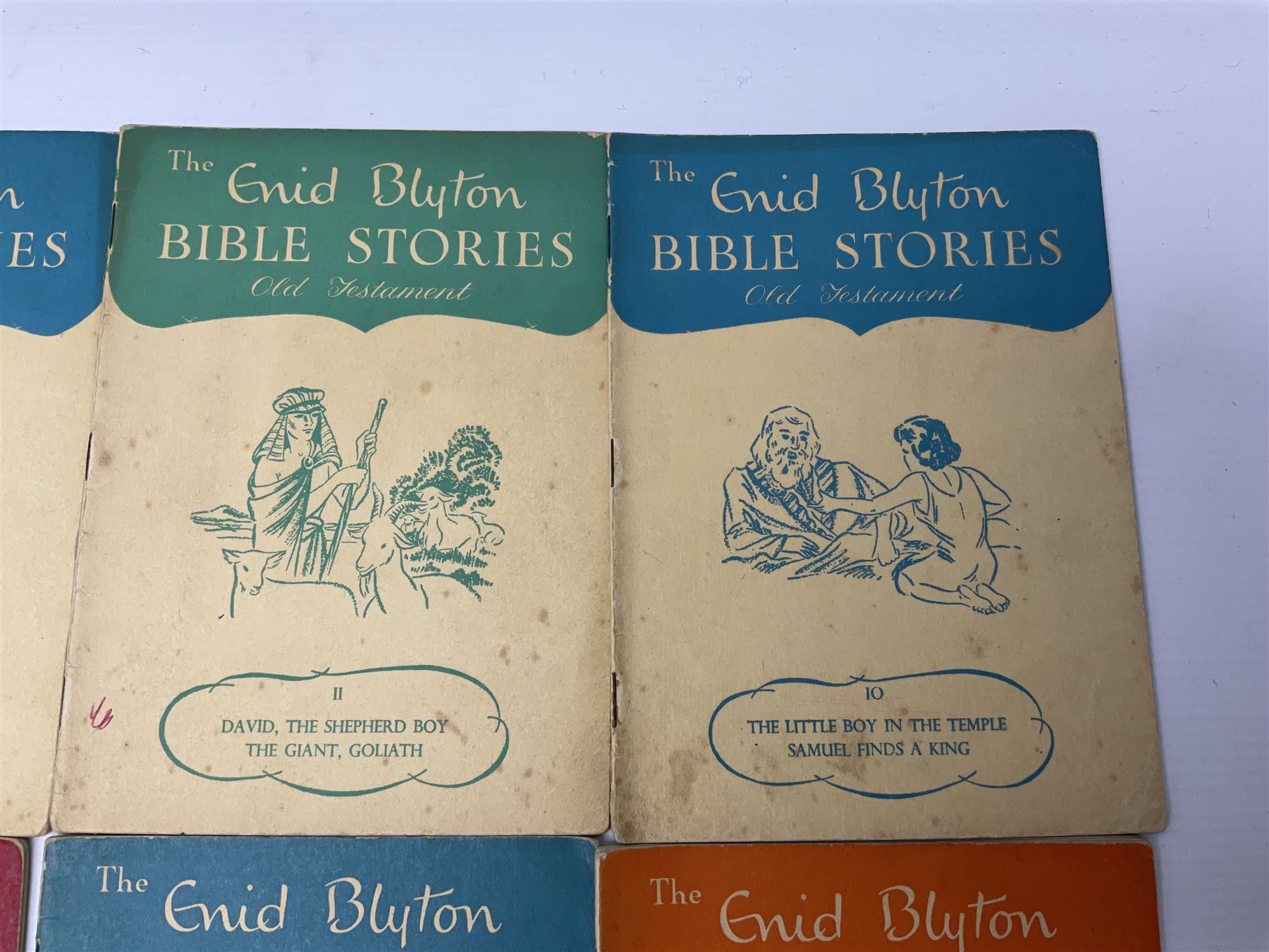 Enid Blyton; Bible Stories, full set of fourteen, Macmillan and Co 1955 