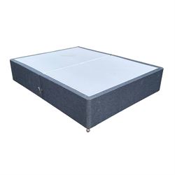 1 x SuperKing 6ft divan bed base in grey fabric