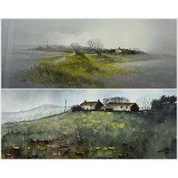 Ashley Jackson (Northern British 1940-): Dales Cottages, two limited edition colour prints signed in pencil; three Ashley Jackson signed books max 44cm x 67cm (5)
