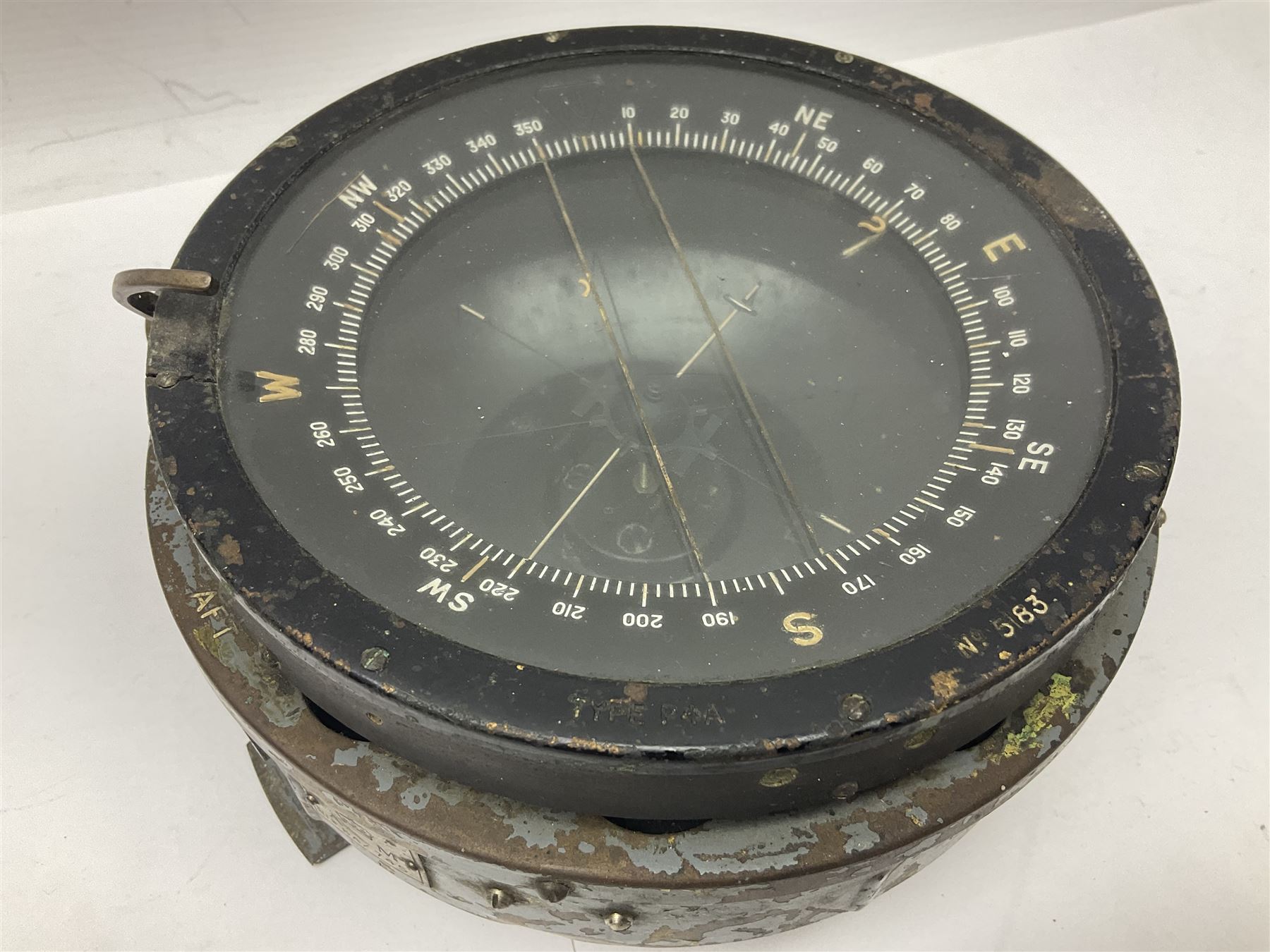 Air Ministry type P8 Compass, primarily fitted to the Hawker Hunter and the Supermarine Spitfire, marked AFT AM ref no 6A/745, D17cm