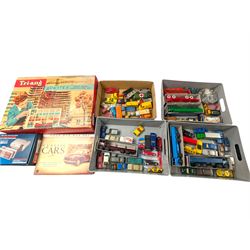 Collection of diecast vehicles, including five repainted Dinky Foden lorries, together wit...