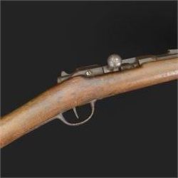 19th Century French Chassepot Rifle type 1874, serial no 60024, breech stamped Manufacture...