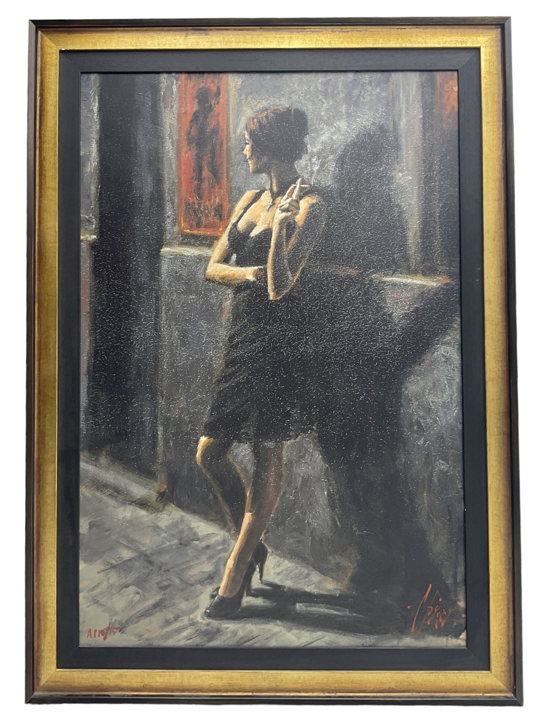 Fabian Perez (Argentinian 1967-): Study for 'Noches de Buenos Aires', limited edition artists proof print signed and numbered 10/15, 110cm x 73cm 