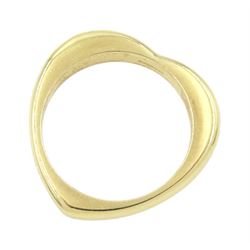 Links of London 18ct yellow gold heart ring, Edinburgh 2011