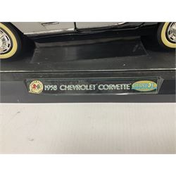 Gearbox 1:12 scale ‘1958 Chevrolet Corvette’ 17904 Mint Precision Series die-cast model, on plinth in original box