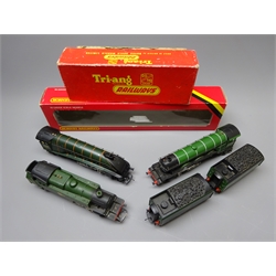  Hornby/Tri-ang 'OO' gauge: three locomotives comprising Class A4 'Mallard' No.60022, Class 3 Standard 2-6-2 Tank No.82004, both boxed, and Class A3 4-6-2 'Flying Scotsman' No.4722, unboxed (3)  
