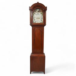 Philip Hamilton of Congleton - Mid 19th century 8-day mahogany longcase clock with an arch...