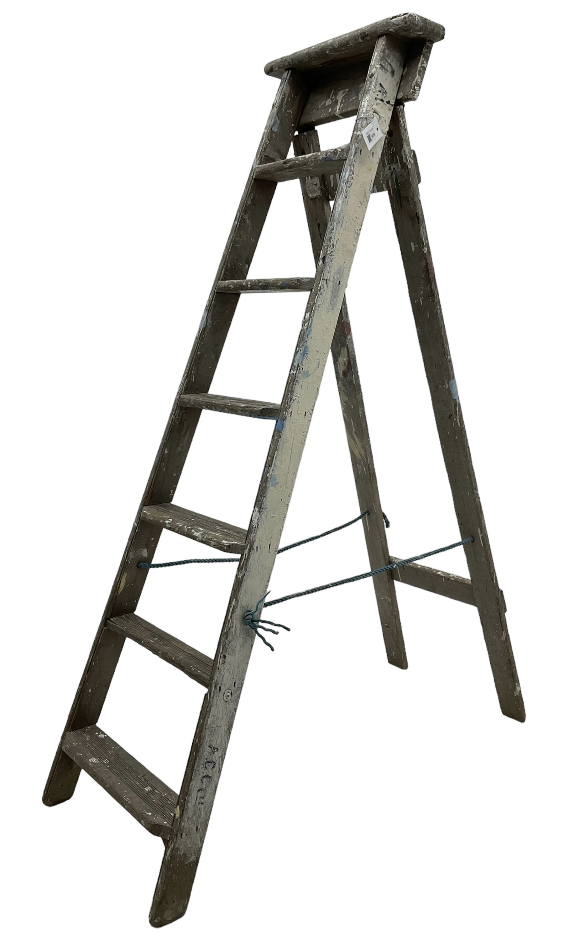 Vintage wooden step ladders 