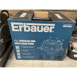 Erbauer 7.5'' circular saw with laser guide, JCB and PBX angle grinders (3)