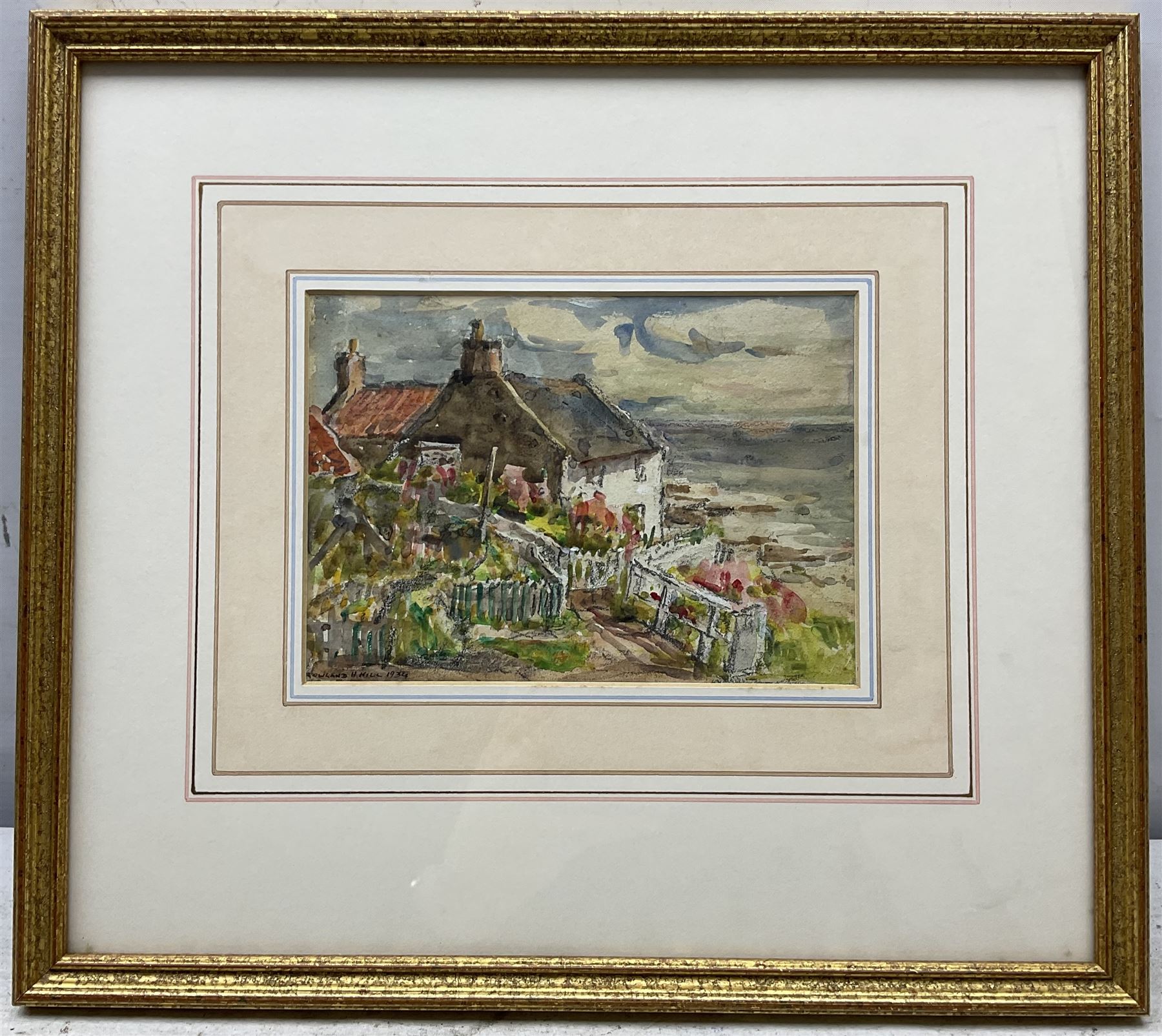 Rowland Henry Hill (Staithes Group 1873-1952): Lady Palmer's Cottage - Runswick Bay, watercolour signed and dated 1934, 12cm x 17cm