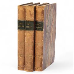 Scott, Sir Walter - 'The Abbot' printed by James Ballantyne in three volumes, 1st Edition ...