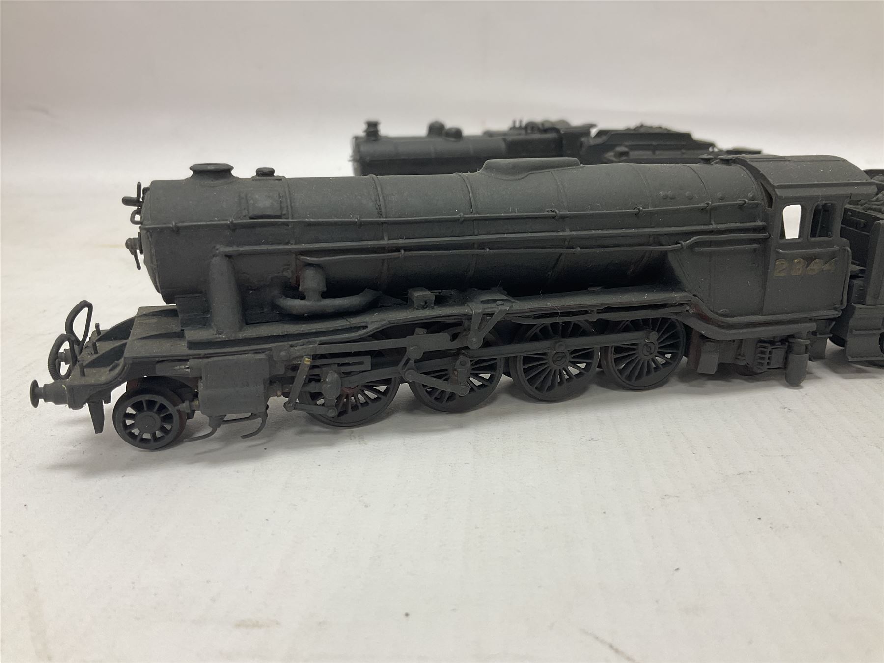 ‘00’ gauge - three kit built steam locomotive and tenders comprising LNER Class P1 2-8-2 no.2394 finished in black; Class 7F 0-8-0 no.49625 in BR black; Class O4 2-8-0 no.63800 in BR black (3) 