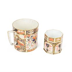 19th century Royal Crown Derby Imari pattern tankard, together with later Royal Crown Derb...