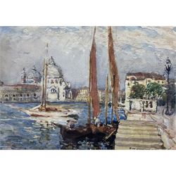 Frederick William Jackson (Staithes Group 1859-1918): 'Venice', watercolour signed, titled...