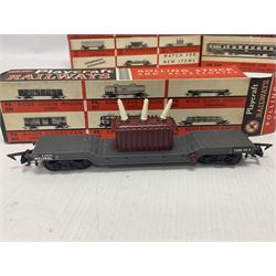 Playcraft Railways HO/OO gauge - boxed rolling stock and accessories comprising coaches, wagons and a small amount of track; all boxed (13)