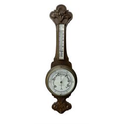 1930’s Oak cased aneroid barometer.