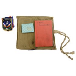 British WWII medals comprising 1939-45 war medal, Italy Star, Africa Star and 1939-1945 star, together with Royal Air Force service and release book for JM Jarvis, service number 2136059, together with RAF silver and enamel sweetheart broach and etc 