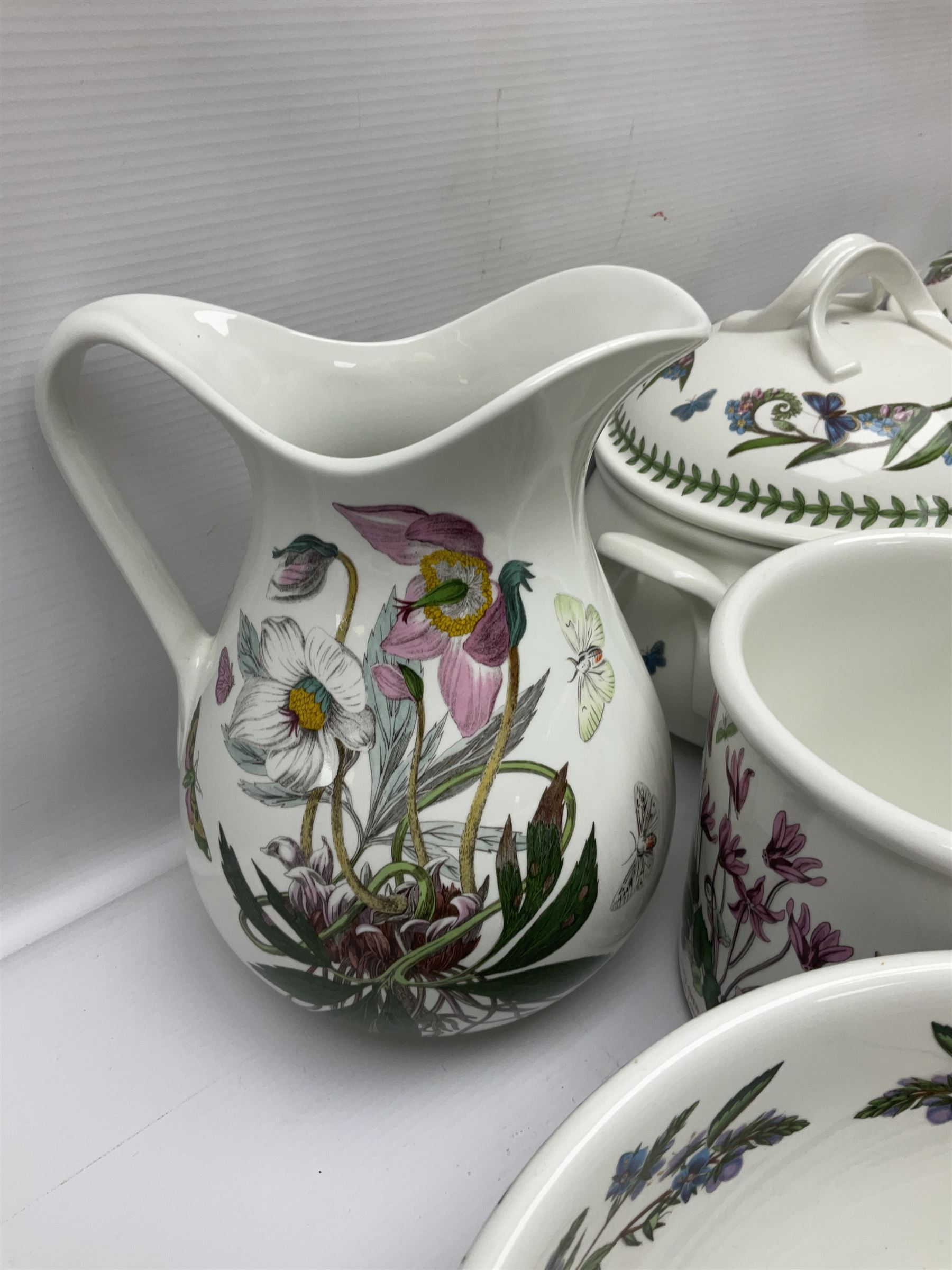 Collection of Portmeirion Botanic Garden, to include two covered tureens, six  jugs, five planters, two mixing bowls etc (26)  