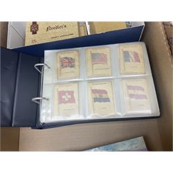 Large quantity of cigarette and tea cards, mostly in ring binders, with some loose examples, including History of Aviation, The Race into Space and Prehistoric Animals