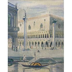 Hans Brasch (German 1882-1973): Venice, watercolour signed beneath mount 48cm x 37cm 